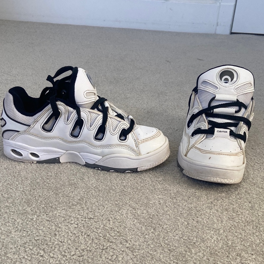 Osiris D3 OG Black and White Skate Shoes